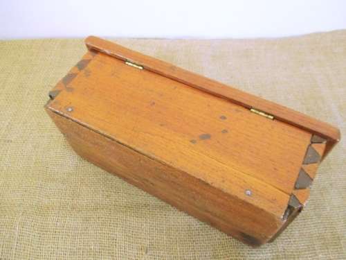 Characterful And Charming Vintage Hand Made Wooden Box With Dovetail Joints