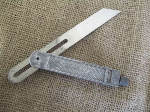 Lovely Vintage Stanley 18TB Aluminum Body Adjustable Sliding T-Bevel Square         Made In USA.