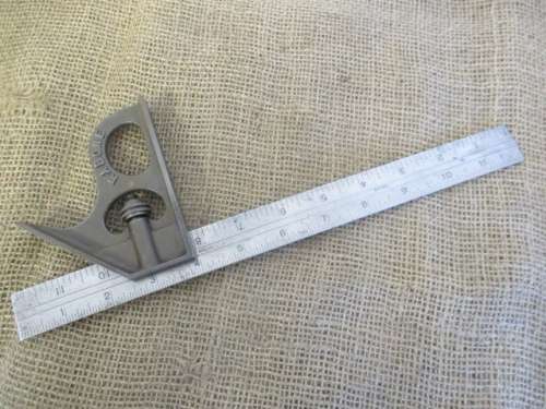 Beautiful Vintage J.Rabone & Sons No 1901, 12` Heavy Duty Steel Adjustable Combination Square