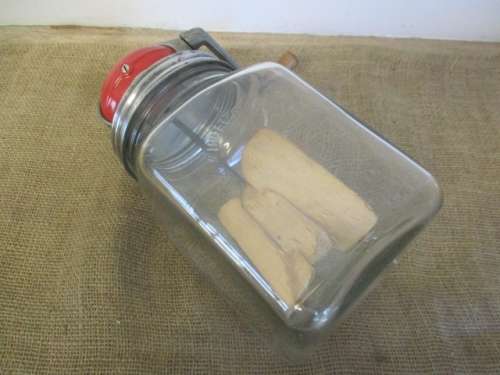 Very Rare No 4 Dazey 4Qt Butter Churn On Blow Glass Jar
