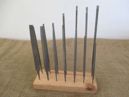 Nice Handy Collection Of Useful Smaller Round, Flat, Triangle & Square Steels Files