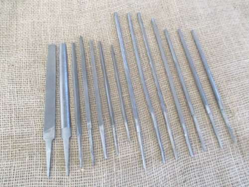 Nice Handy Collection Of Useful Smaller Round, Flat, Triangle & Square Steels Files