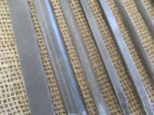 Nice Handy Collection Of Useful Smaller Round, Flat, Triangle & Square Steels Files