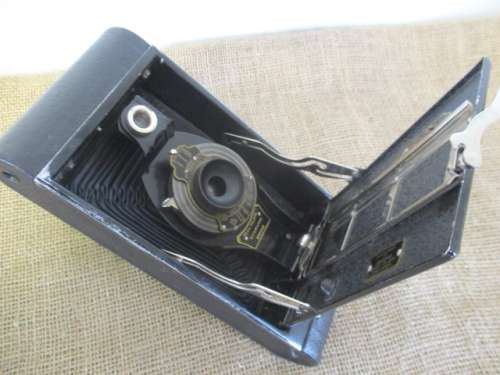 For VicMyb Bid Only - Antique Kodak No 3-A Folding Autographic Brownie Camera By Canadian