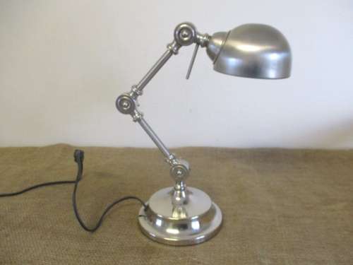 Sturdy And Fairly Heavy Prestigious Adjustable Radiant Metal Desk/Study Lamp