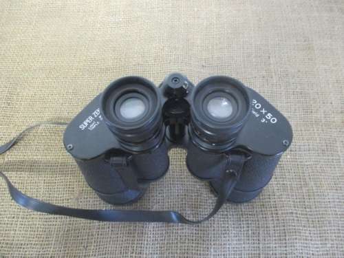Super Good Vintage Super Zenith 20 X 50 Field 3` Binocular With End Caps And In Original Case
