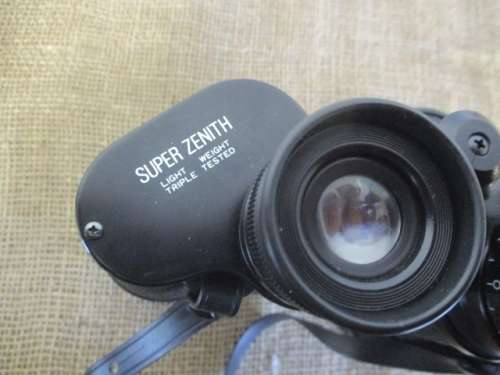 Super Good Vintage Super Zenith 20 X 50 Field 3` Binocular With End Caps And In Original Case