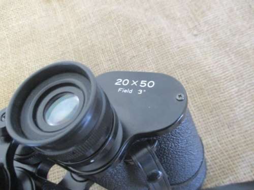 Super Good Vintage Super Zenith 20 X 50 Field 3` Binocular With End Caps And In Original Case