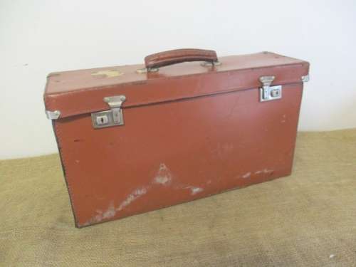 Characterful Old Vintage Pilot`s Leather Case With Original Keys From A Former SAA Pilot