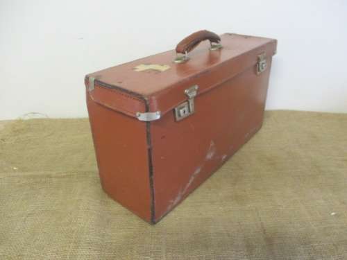 Characterful Old Vintage Pilot`s Leather Case With Original Keys From A Former SAA Pilot