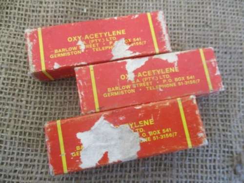 Three Never Used Harris Cutting Tips No`s 1F, 2F & 3F, Series 2890 In Original Packaging        MIB
