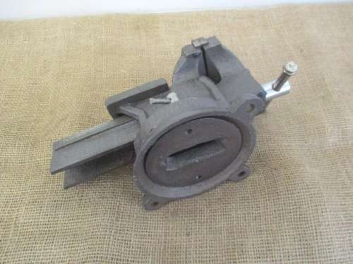 Handy Sturdy Cast Iron Swivel Head Workshop Bench Vise