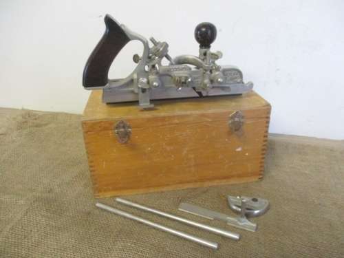 Beautiful Vintage Record Multi - Plane No 405 In Original Wooden Box