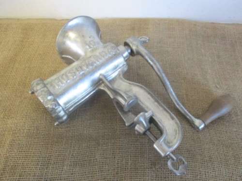 For Marvan`s Bid Only -  Complete Vintage Cast Iron No 10 Husqvarna Reliance Meat Mincer