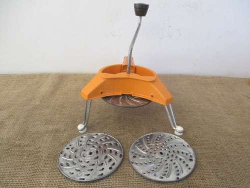 Vintage Mouli Julienne Rotary Grater/Slicer And Vintage Mouli Brevete SGDG Model Depose Grater