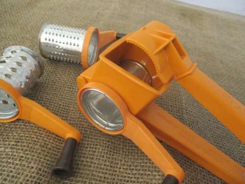 Vintage Mouli Julienne Rotary Grater/Slicer And Vintage Mouli Brevete SGDG Model Depose Grater
