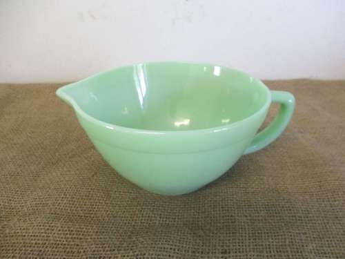 Very Rare.....An Awesome Vintage Jadeite Fire King Ware Mixing Bowl                   Made In U.S.A.