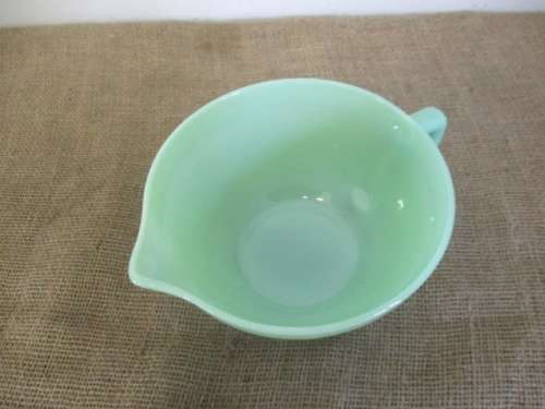 Very Rare.....An Awesome Vintage Jadeite Fire King Ware Mixing Bowl                   Made In U.S.A.