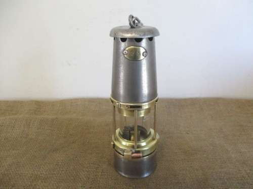 For Lorna`s Bid Only - An Outstanding Vintage Green & Sons Wolf G.M.E.F. No 1 Safety Lamp