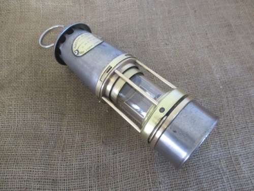 For Lorna`s Bid Only - An Outstanding Vintage Green & Sons Wolf G.M.E.F. No 1 Safety Lamp