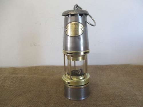 For Lorna`s Bid Only - An Outstanding Vintage Green & Sons Wolf G.M.E.F. No 1 Safety Lamp