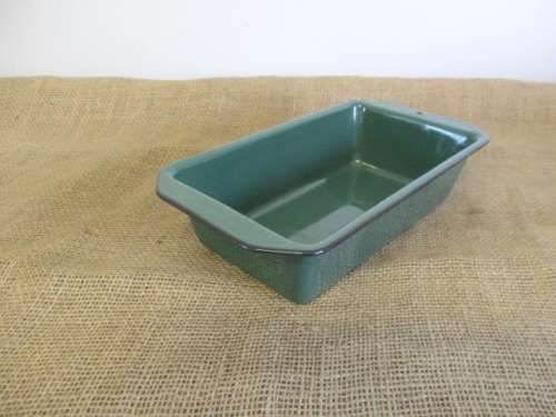 For Lorna`s Bid Only - Very Neat Old Fashioned Enamel Pie Dish