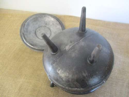 An Excellent Robust And Sizable LK`s #2 3 Legged Solid Cast Iron Potjie Pot