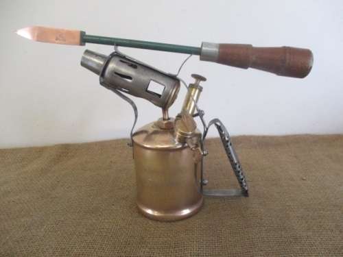 Rare Vintage Original Digger 1 Pint Blow Torch And Soldering Iron