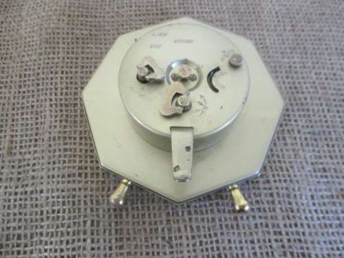 Beautiful Vintage Ronbe Brass Wind-Up Alarm Travel Clock        West Germany