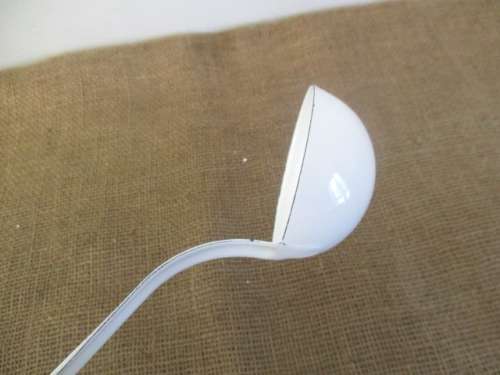 Large Vintage Enamel Strainer & Smaller Vintage Enamel Soup Ladle