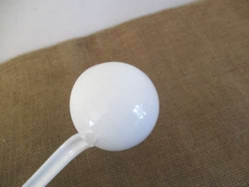 Large Vintage Enamel Strainer & Smaller Vintage Enamel Soup Ladle