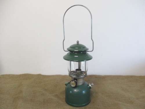 Beautiful Vintage Coleman 201 Kerosene Lantern.  Wichita, Kansas USA.  Sept 1979