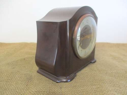 For Repairs....Lovely Rare Antique Smiths Enfield Bakelite Mantel Clock      Approx 1930`s - 1940`s