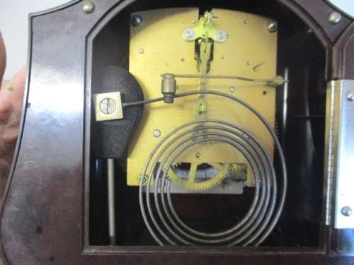 For Repairs....Lovely Rare Antique Smiths Enfield Bakelite Mantel Clock      Approx 1930`s - 1940`s