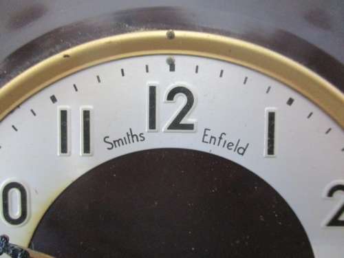 For Repairs....Lovely Rare Antique Smiths Enfield Bakelite Mantel Clock      Approx 1930`s - 1940`s