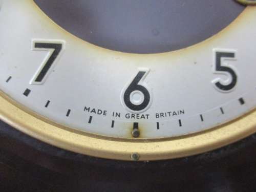 For Repairs....Lovely Rare Antique Smiths Enfield Bakelite Mantel Clock      Approx 1930`s - 1940`s