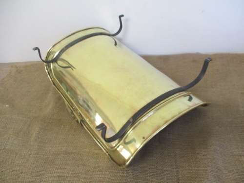 Wonderful Vintage Brass Fireplace Wood Holder