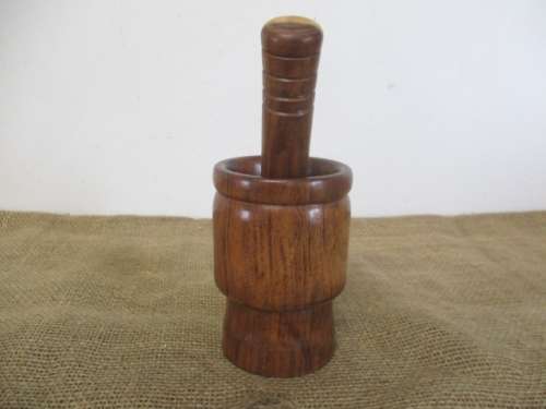 Lovable Wooden Mortar And Pestle