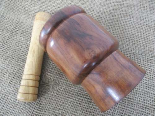Lovable Wooden Mortar And Pestle