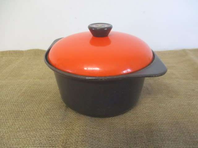 Indispensable In The Kitchen......Beautiful Cast Iron Flat Bottom Lidded Pot With An Ideal Depth