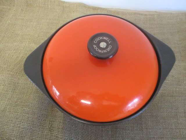 Indispensable In The Kitchen......Beautiful Cast Iron Flat Bottom Lidded Pot With An Ideal Depth