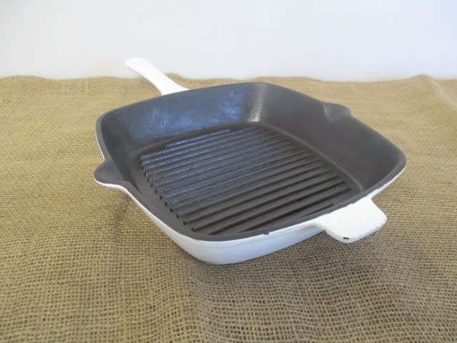 A Cut Above The Rest.....This Stunning Enameled Cast Iron Steak Pan