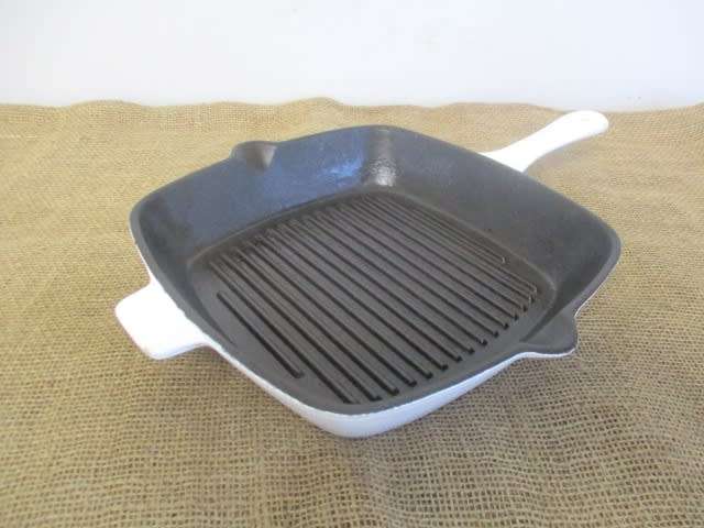 A Cut Above The Rest.....This Stunning Enameled Cast Iron Steak Pan