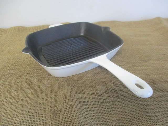 A Cut Above The Rest.....This Stunning Enameled Cast Iron Steak Pan