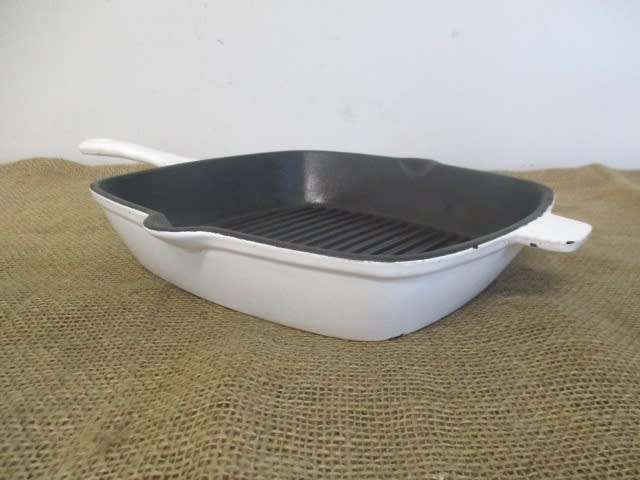 A Cut Above The Rest.....This Stunning Enameled Cast Iron Steak Pan