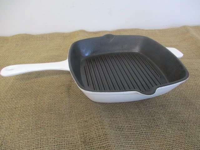 A Cut Above The Rest.....This Stunning Enameled Cast Iron Steak Pan