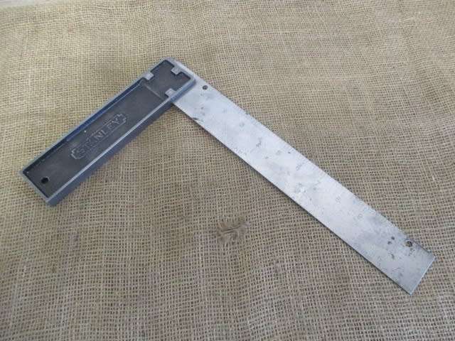 Beautiful Vintage No 12 Stanley 12 inch All Metal Try Square        Made In USA