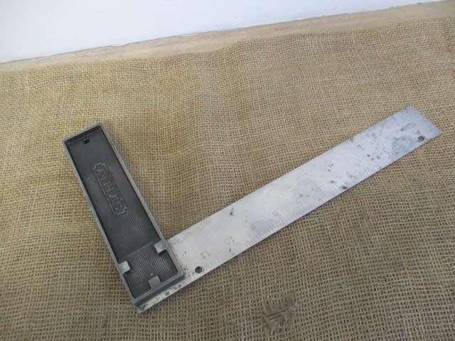 Beautiful Vintage No 12 Stanley 12 inch All Metal Try Square        Made In USA