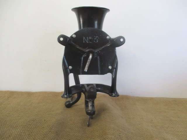 Very Neat And Complete Vintage Cast Iron No 3 Lovelock Coffee Grinder        London