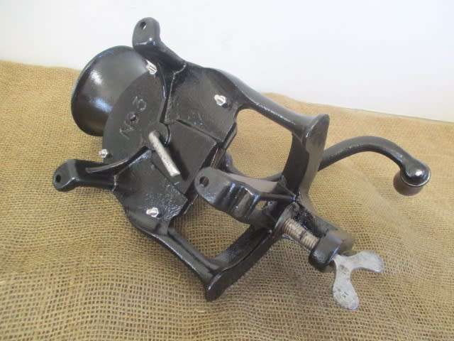 Very Neat And Complete Vintage Cast Iron No 3 Lovelock Coffee Grinder        London